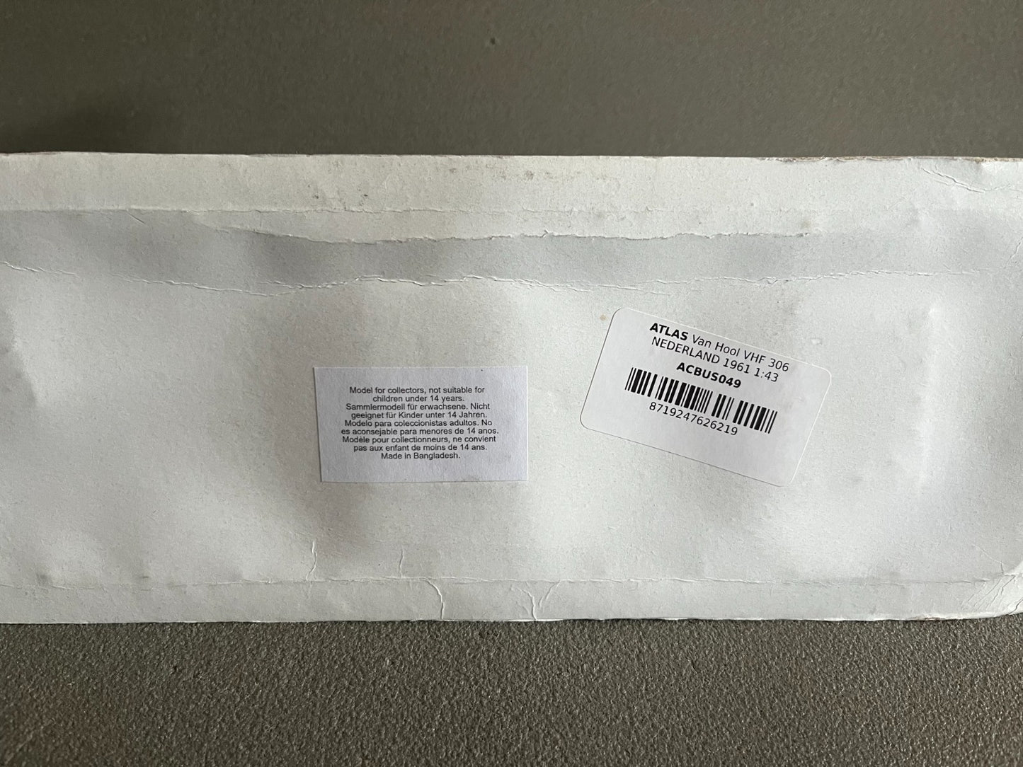 Voiture miniature Van Hool VHF 306 Autocar Autobus Bus Hachette 1/43