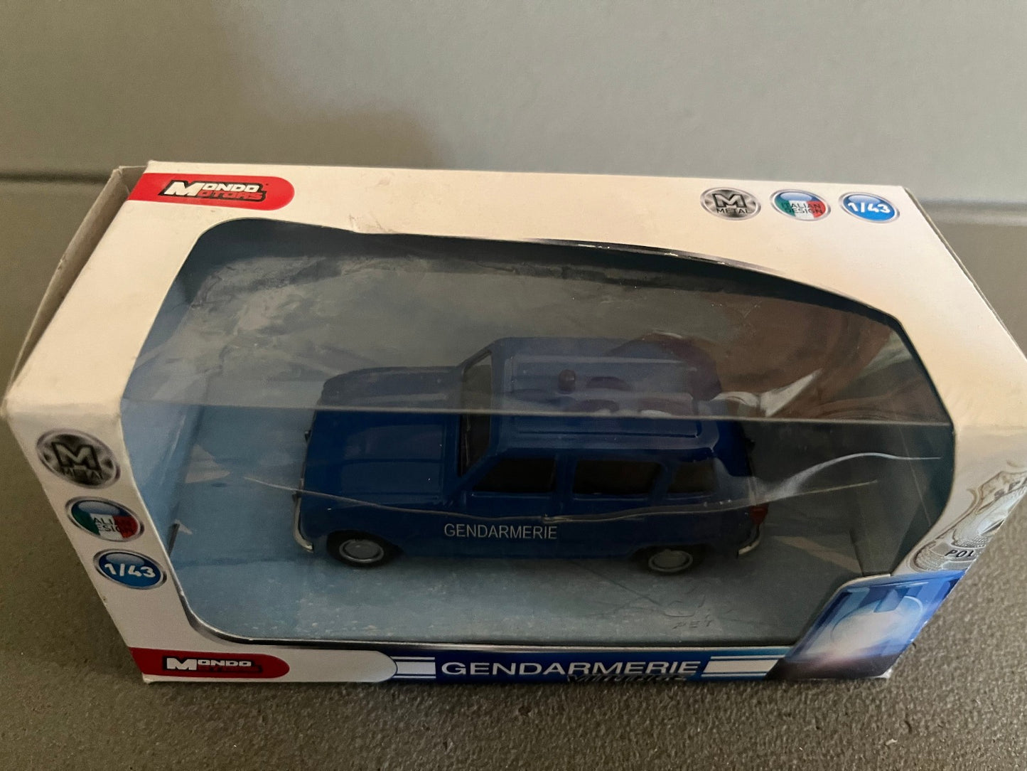 Voiture Miniature Renault 4L Gendarmerie R4 4 Mondo Motors au 1/43