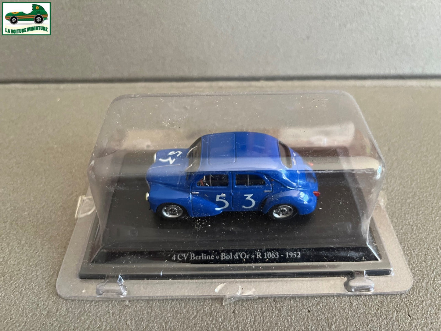 Voiture Miniature Renault 4CV Berline Bol D'Or R 1063 1952 Eligor au 1/43
