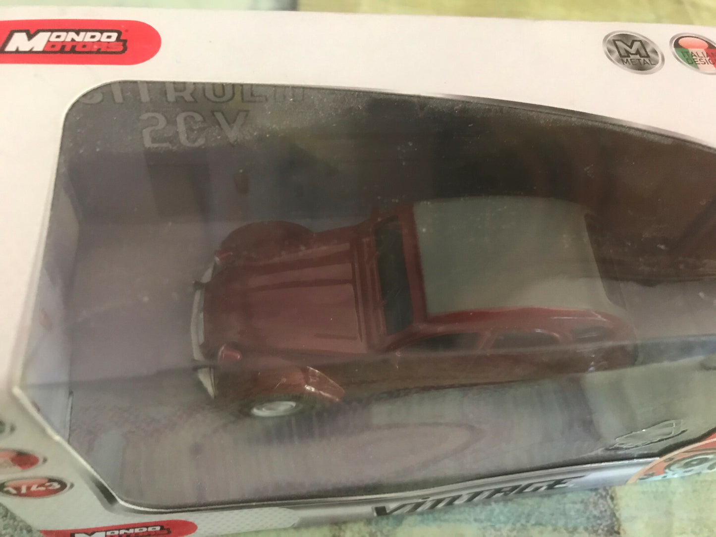 Voiture Miniature Citroen 2cv Mondo Motors au 1/43