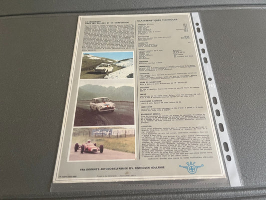 Ancien Dépliant Brochure Documentation Automobile Daffodil 1966