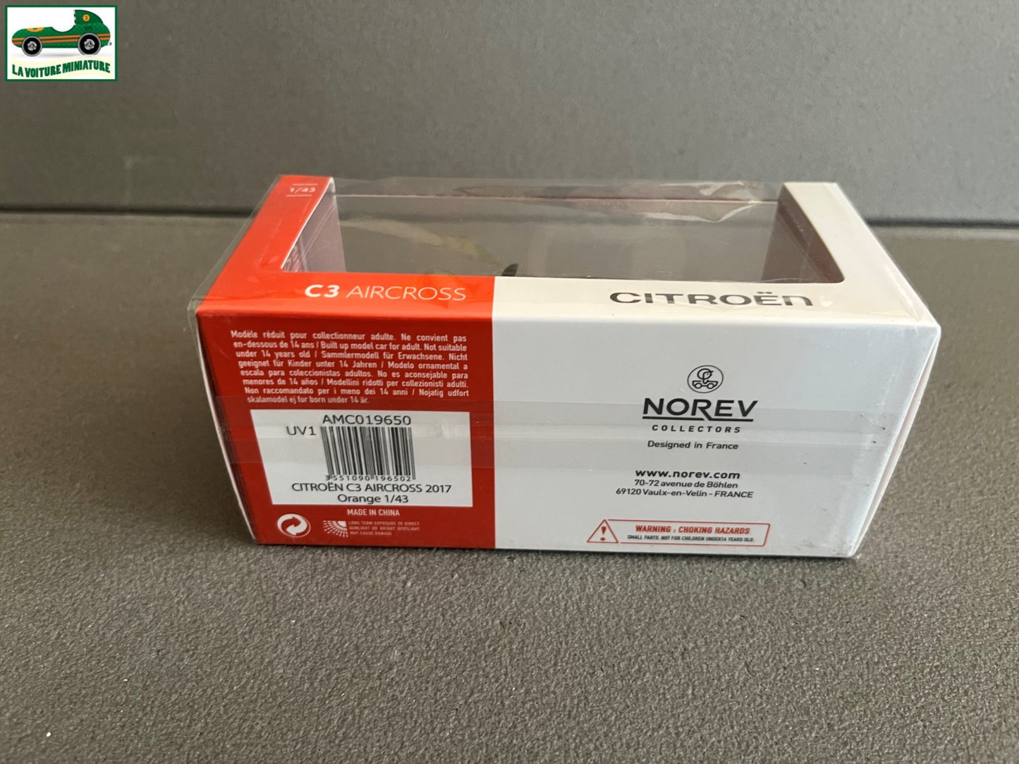 Voiture miniature Citroen C3 Aircross 2017 Orange Norev au 1/43