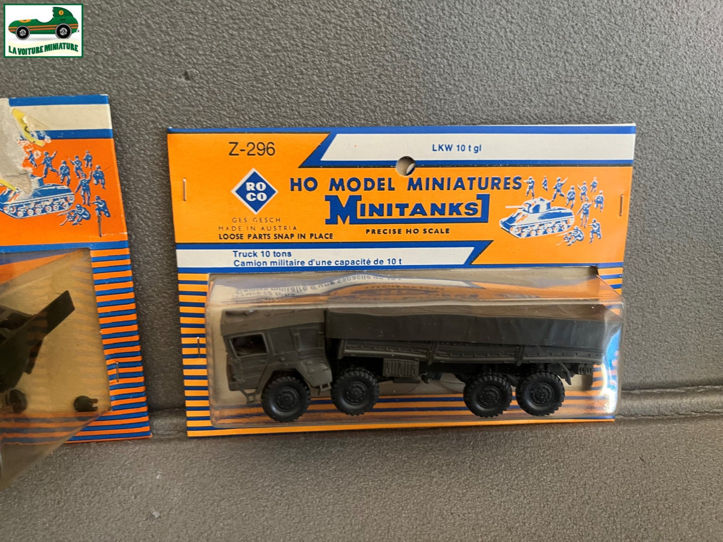 Miniature Engin Militaire Lot 2 Camion Char Roco Minitanks 1/87 HO Défauts HS