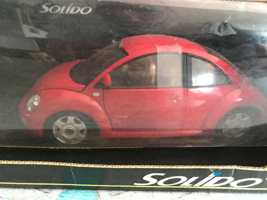 Voiture miniature Volkswagen VW New Beetle 1999 Solido Ref 9017 au 1/18