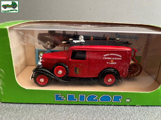 Voiture Miniature Citroen 500 KGS Pompiers Ariège Eligor France au 1/43