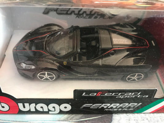 Voiture miniature Ferrari Aperta Burago Noire au 1/43
