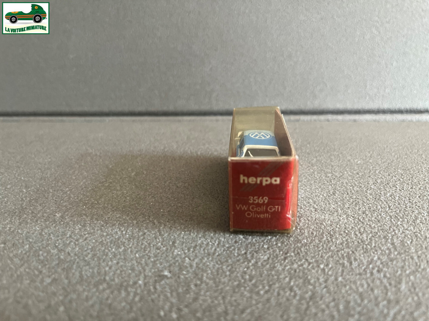 Voiture Miniature Volkswagen VW Golf GTI Olivetti Herpa au 1/87 HO