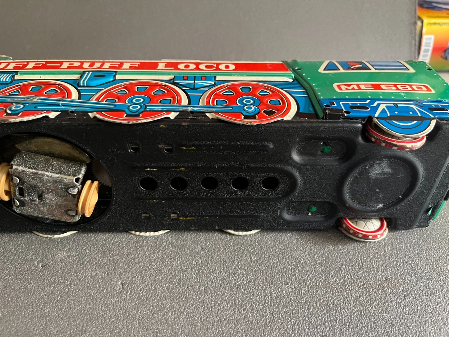 Jouet Ancien Tôle Train Locomotive Puff Puff Loco ME 660 China