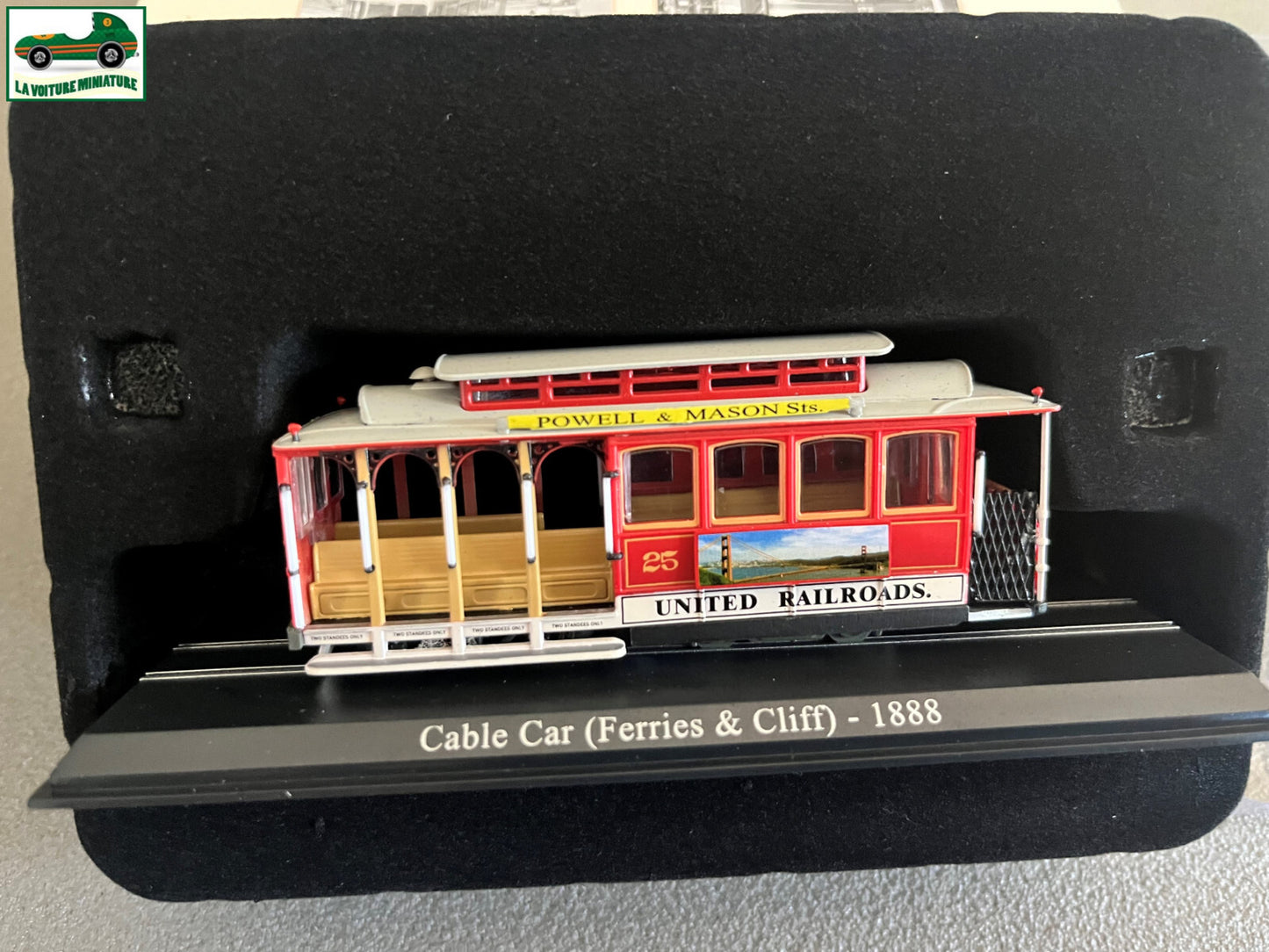 Voiture Miniature Tramway Cable Car Ferries & Cliff 1888 Ixo Atlas au 1/87