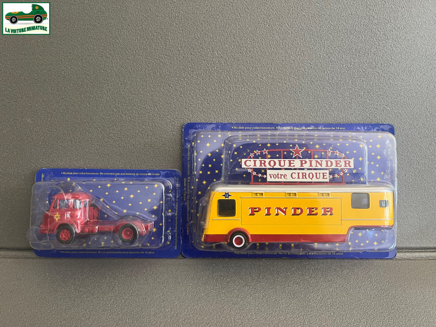 Voiture Miniature Tracteur Saviem Remorque Podium Cirque Pinder Altaya 1/64