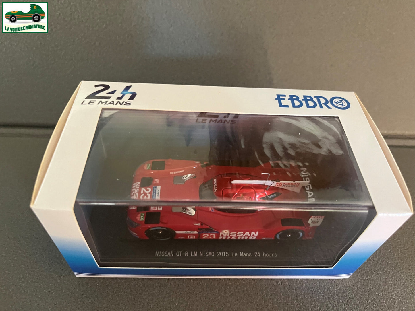 Voiture Miniature Nissan GT-R LM Nismo Le Mans 24 hours 2015 Ebbro Le Mans 1/43