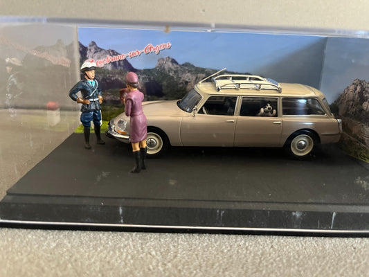 Voiture Miniature Citroen DS ID20 Break Etape 32 La Route Bleue RN7 1/43