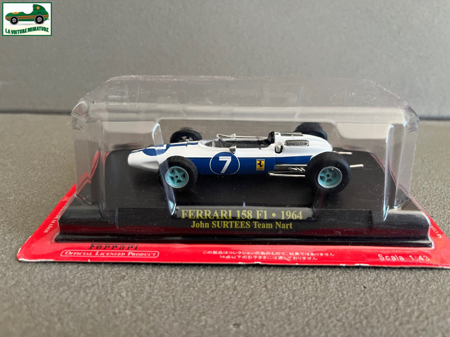 Voiture miniature Collection Formule 1 Ferrari 158 F1 1964 Surtees Nart au 1/43