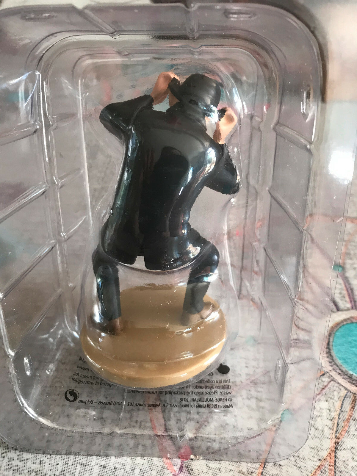 Figurine Tintin Dupond Engoncé Le Secret de la Licorne Hergé Résine