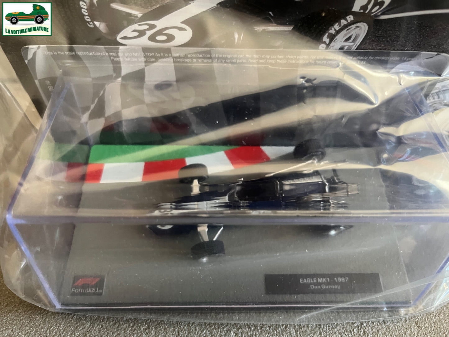 Voiture miniature Formule 1 F1 Eagle MK1 1967 Gurney au 1/43