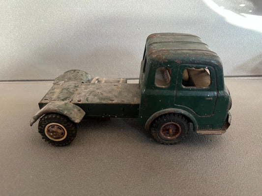 Jouet Ancien Camion Tôle Mécanisme Simca Cargo Joustra France Vintage Epave