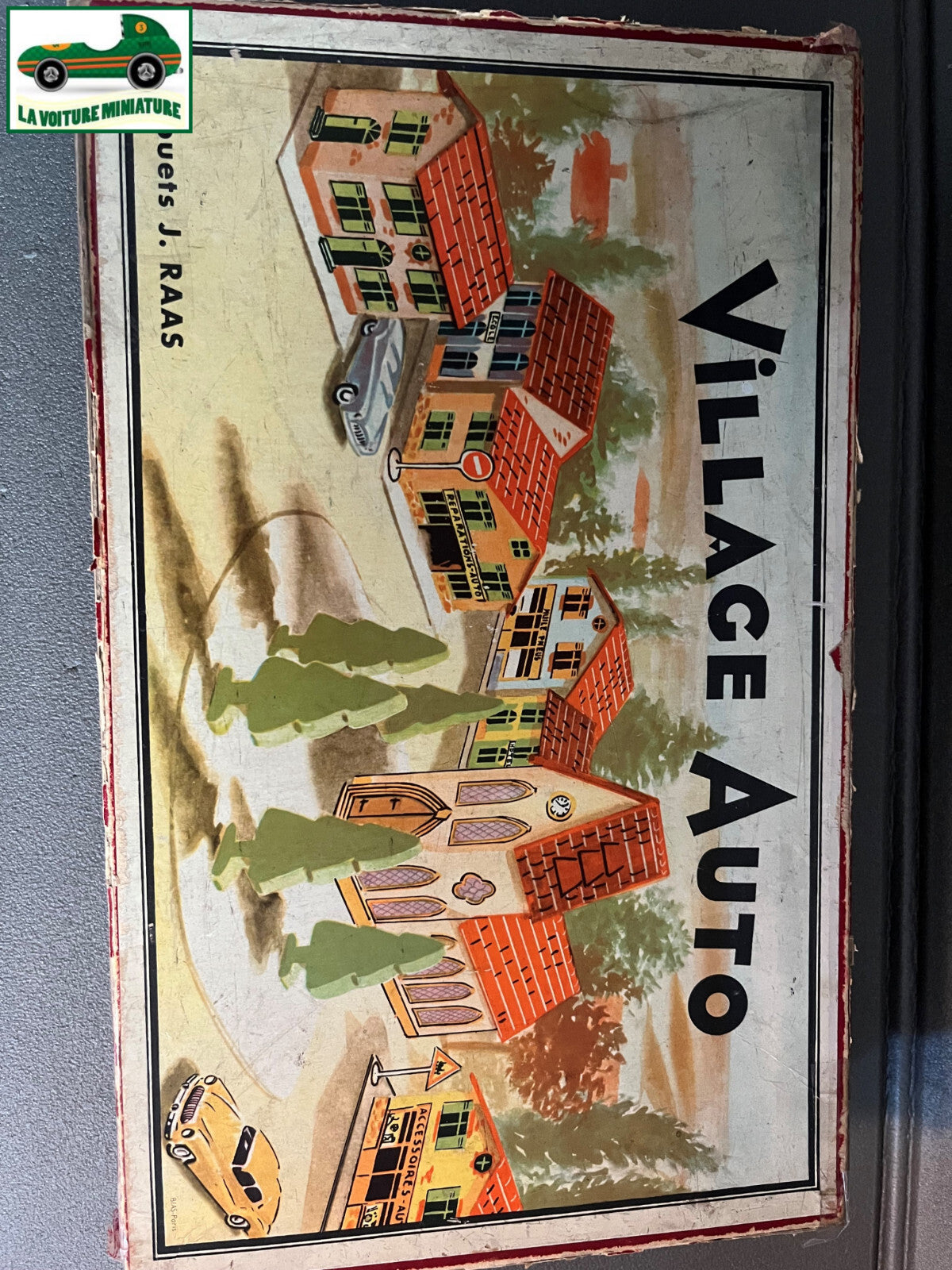 Ancien Jouet Voiture Miniature Village Auto Jouets J. Raas France