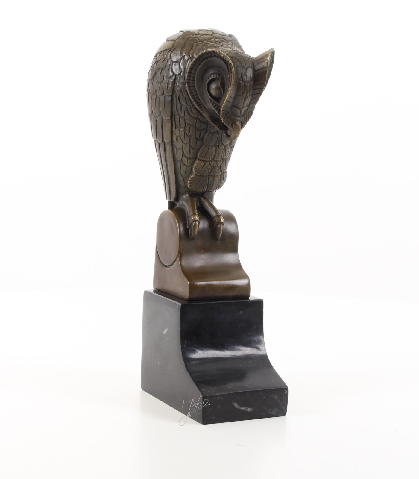 Statue Sculpture Bronze Art Déco Nouveau Hibou Chouette DSBJ-50 Moderne
