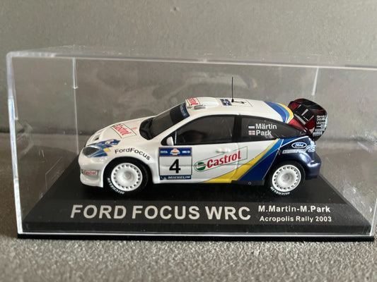 Voiture Miniature Ford Focus WRC Rallye Acropolis 2003 au 1/43