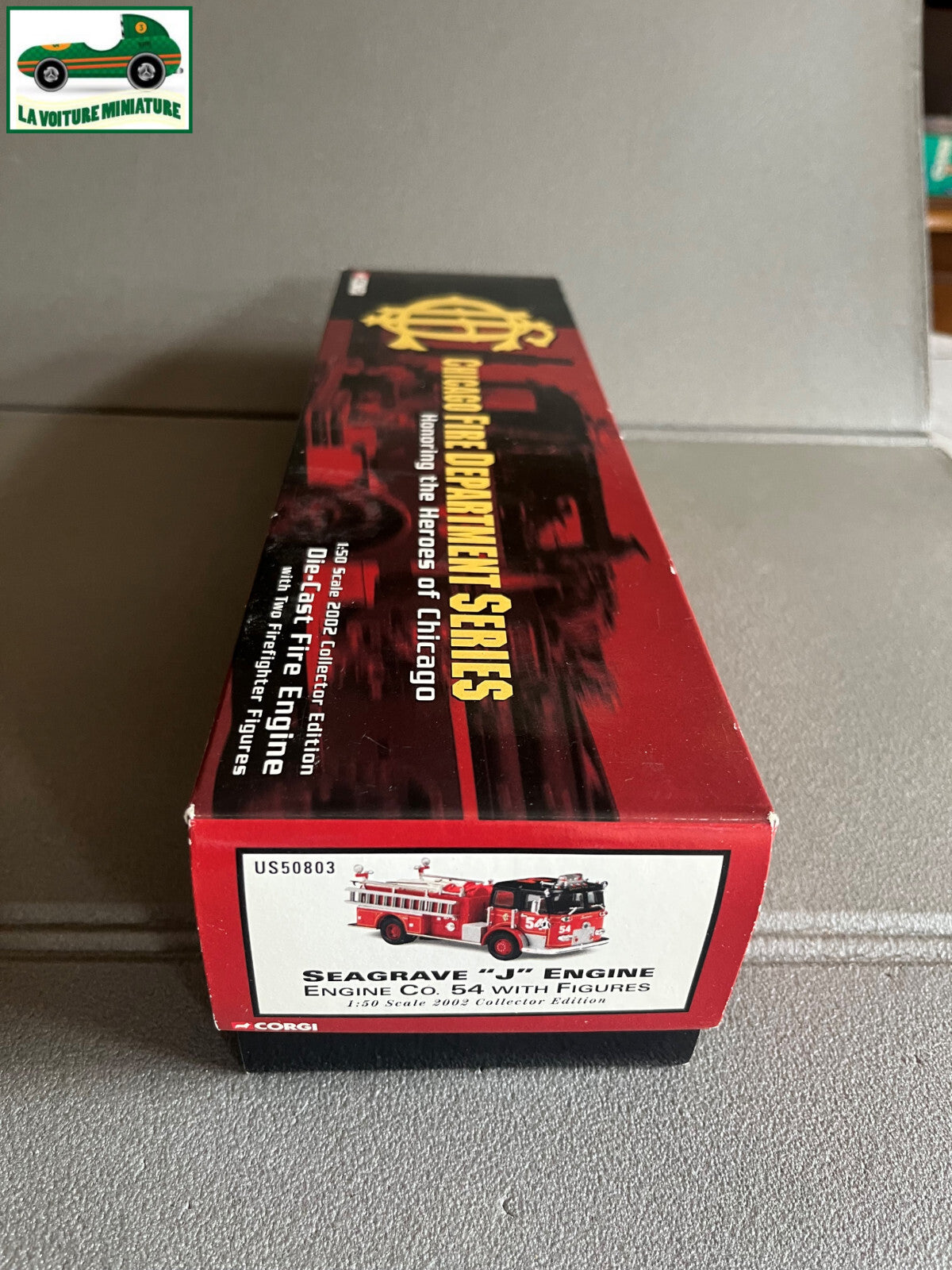 Voiture miniature Camion Pompiers Seagrave J Engine Corgi Heroes 1/50