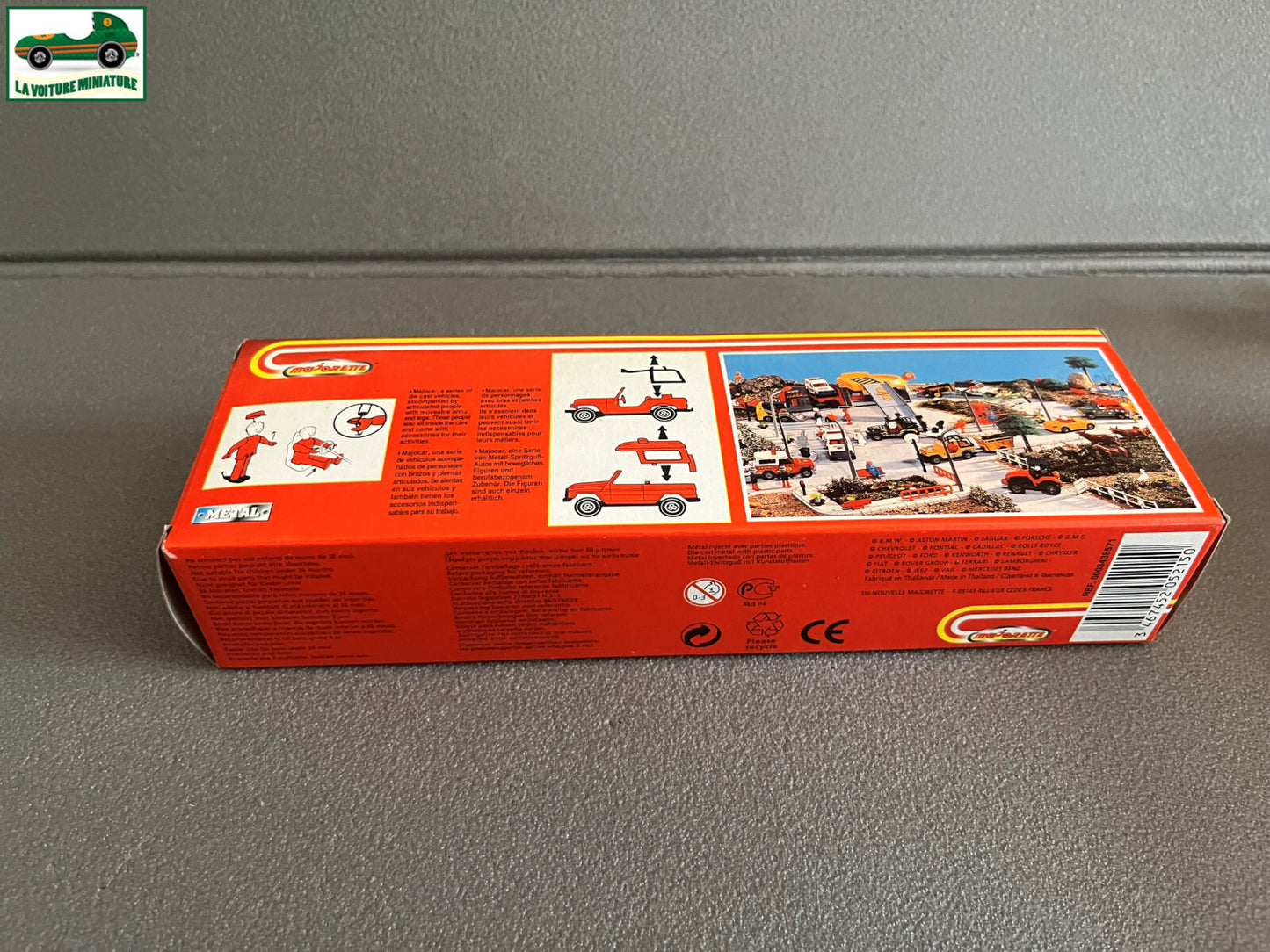 Voiture miniature Majocar 7300 4x4 Remorque avec Moto Majorette