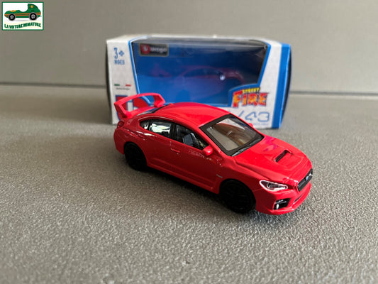 Voiture Miniature Subaru WRX STI 2017 Burago Street Fire au 1/43