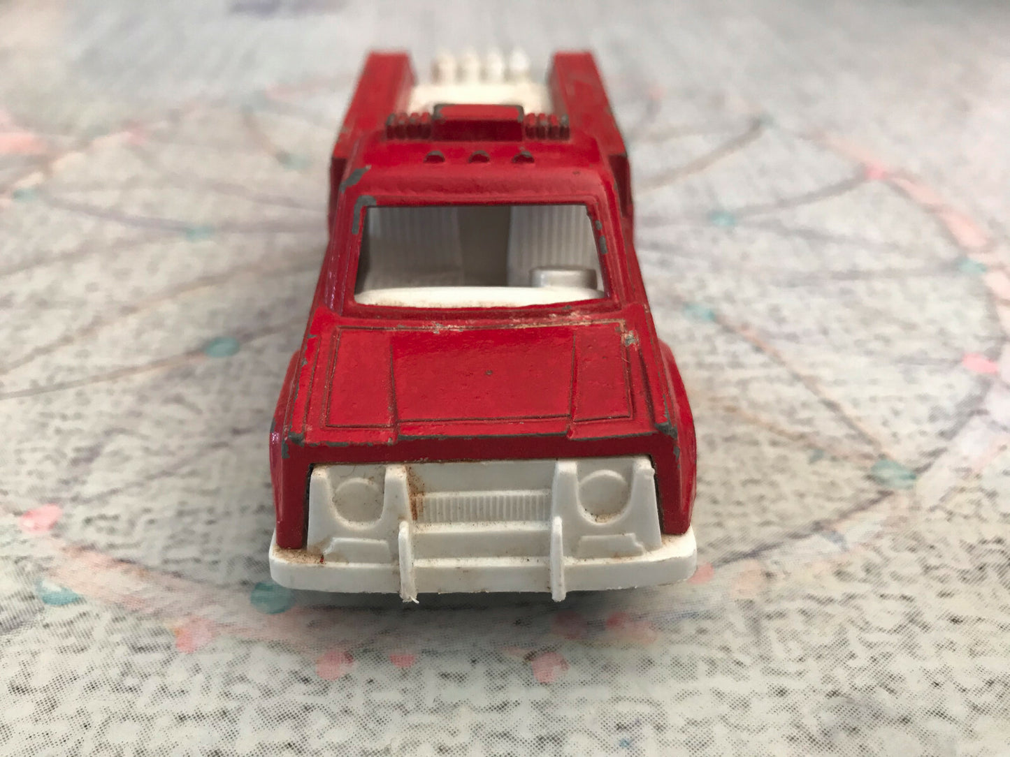 Ancienne Miniature Camion Pompiers Tootsietoys Chicago Bio Equip Truck USA