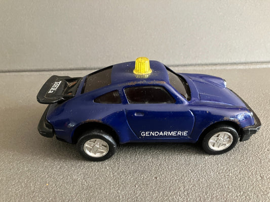 Jouet Ancien Tôle Voiture Miniature Porsche 911 Gendarmerie Tonka