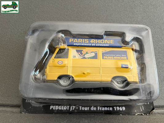 Voiture Miniature Peugeot J7 Tour de France 1969 Vélo Norev 1/43