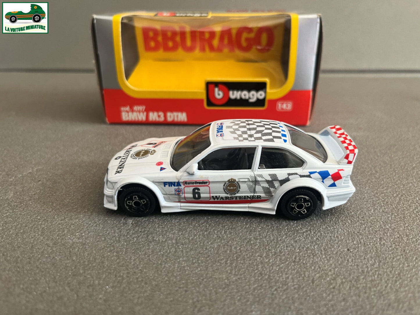 Voiture miniature Burago BMW M3 DTM 4197 au 1/43