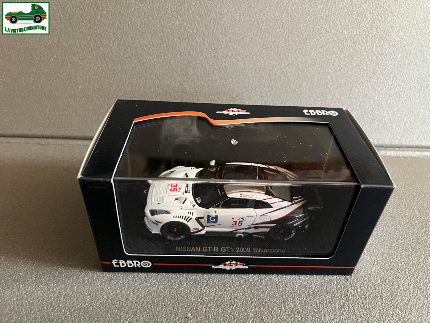 Voiture Miniature Nissan GT-R GT1 2009 Silverstone Ebbro au 1/43