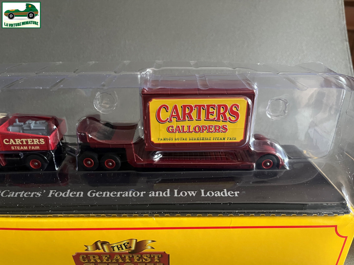 Voiture miniature Cirque Carters Foden Generator and Low Loader Atlas 1/76