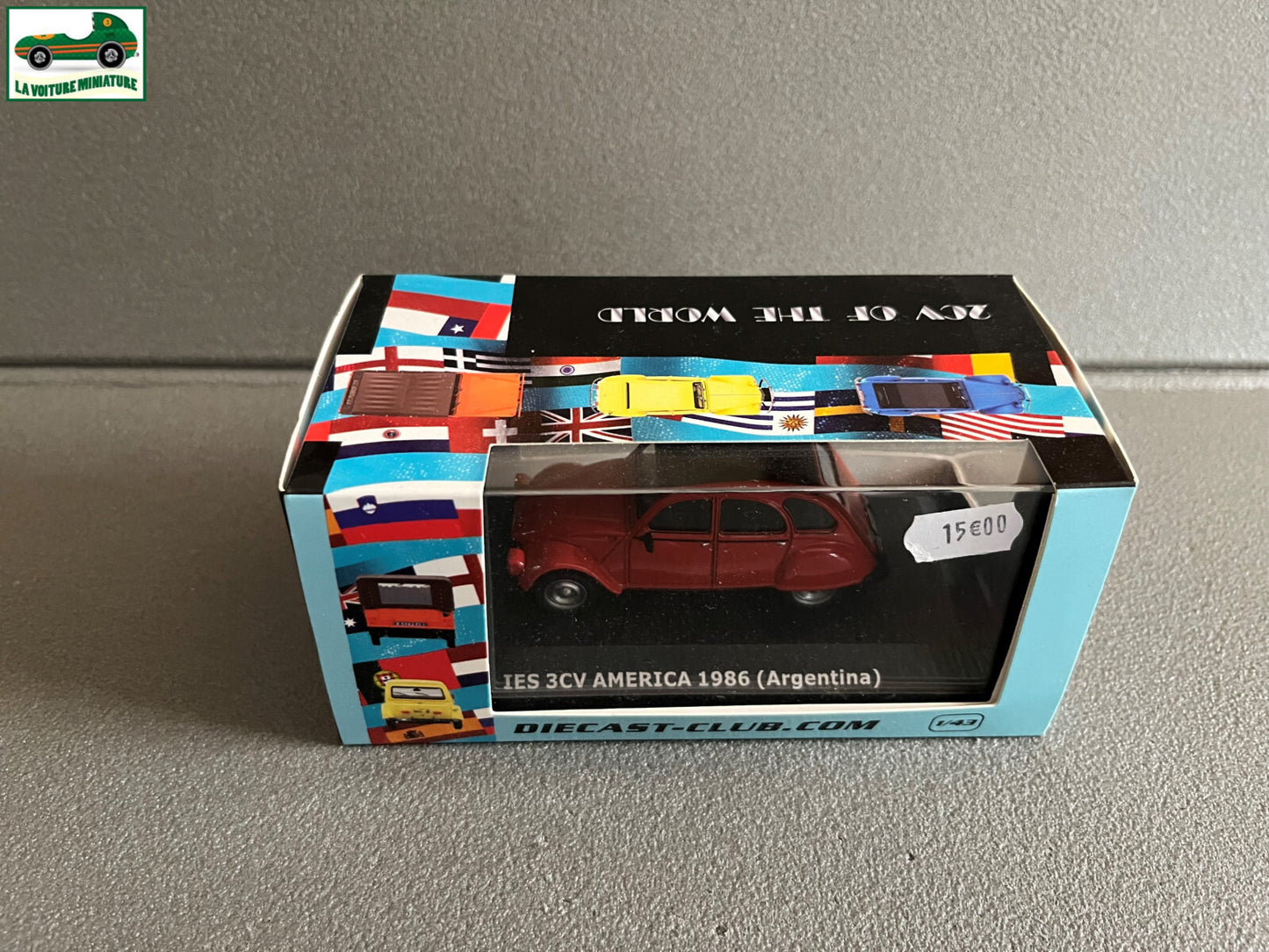 Voiture Miniature Citroen 2CV 3CV America 1986 Argentina Ixo au 1/43
