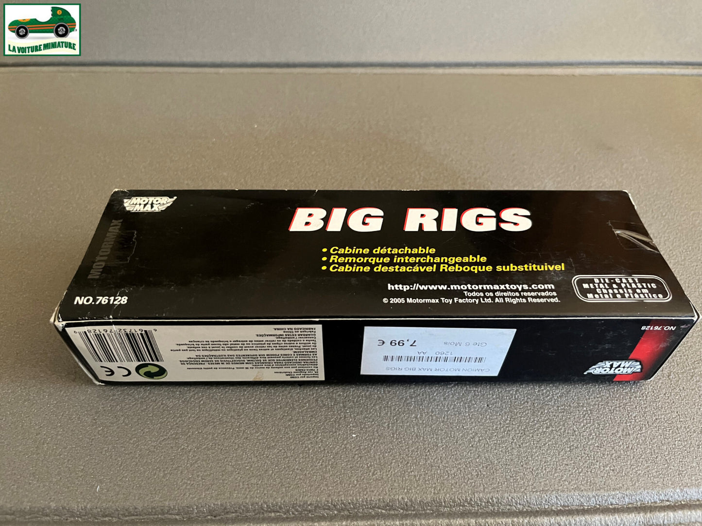 Voiture Miniature Camion Semi Remorque Motormax 76128 Big Rigs 1/64 19cm
