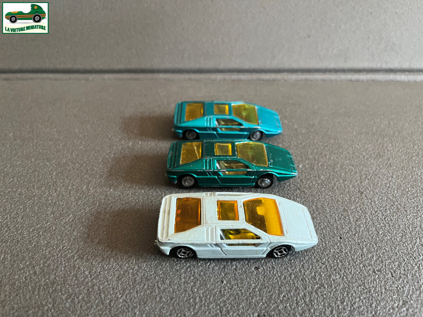 Ancienne Miniature Voiture Lot de 3 Maserati Bommerang MiniJet Norev France 1/64