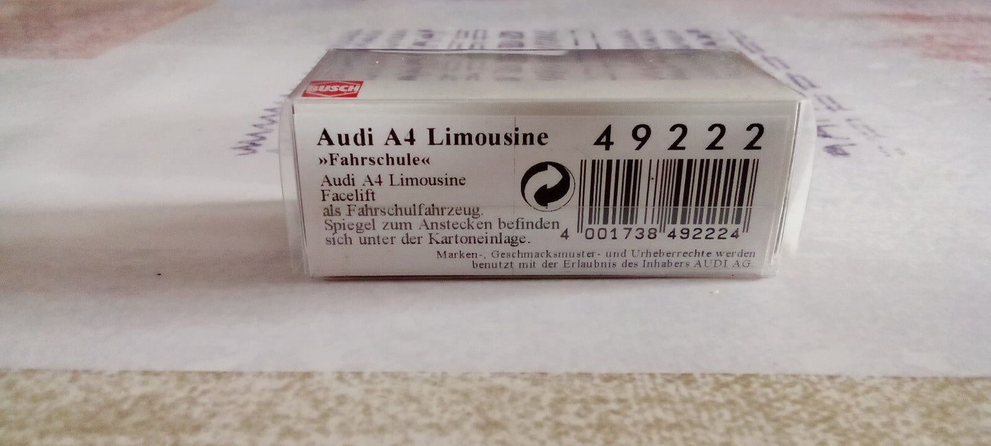 Voiture Miniature Audi A4 Limousine Busch Germany 1/87 HO