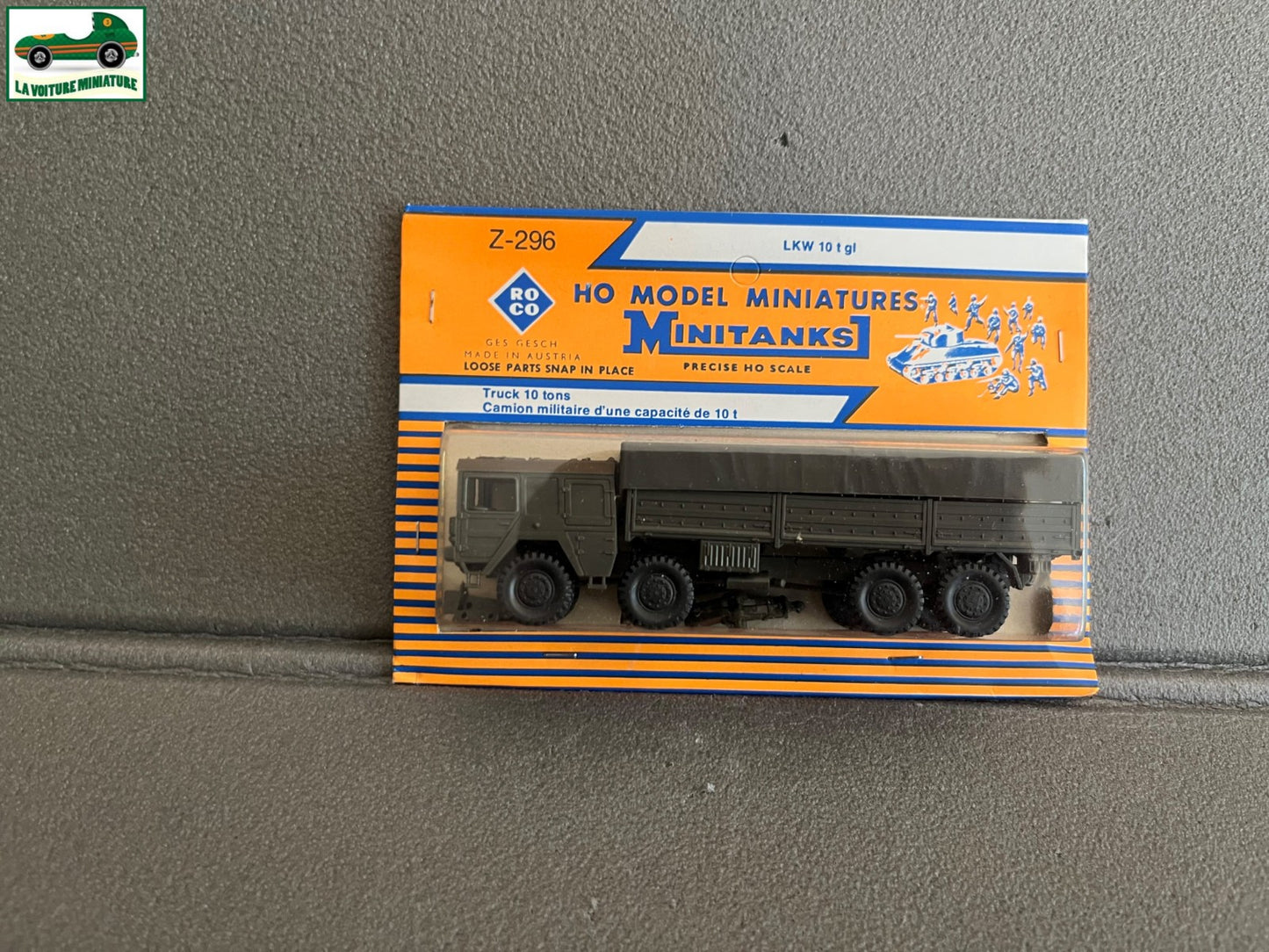 Miniature Engin Militaire Camion Blindé Z-296 LKW 10 tgl Roco Minitanks 1/87 HO