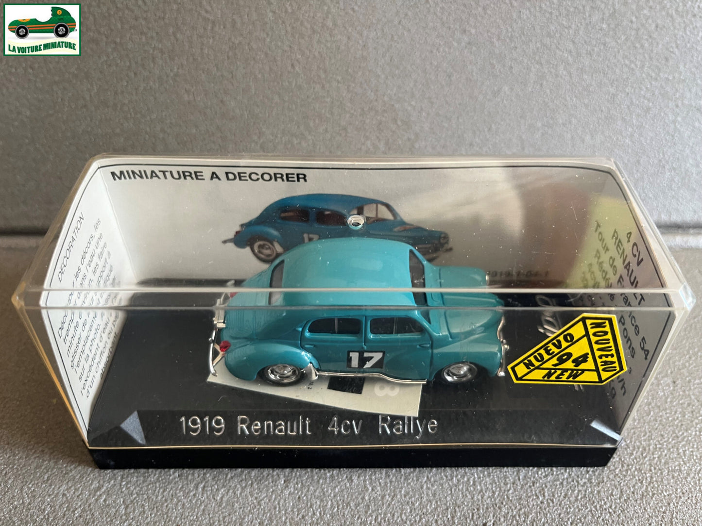 Voiture Miniature 1919 Renault 4CV Rallye Solido au 1/43