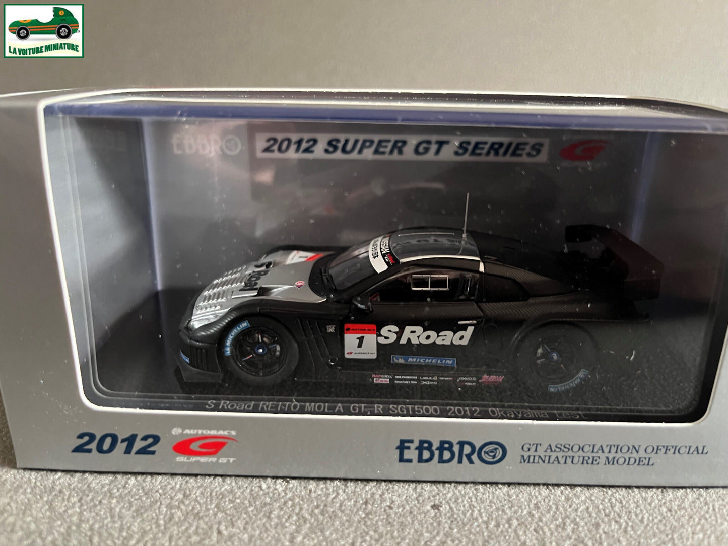 Voiture Miniature S Road Reito Mola GT-R SGT500 2012 Ebbro au 1/43
