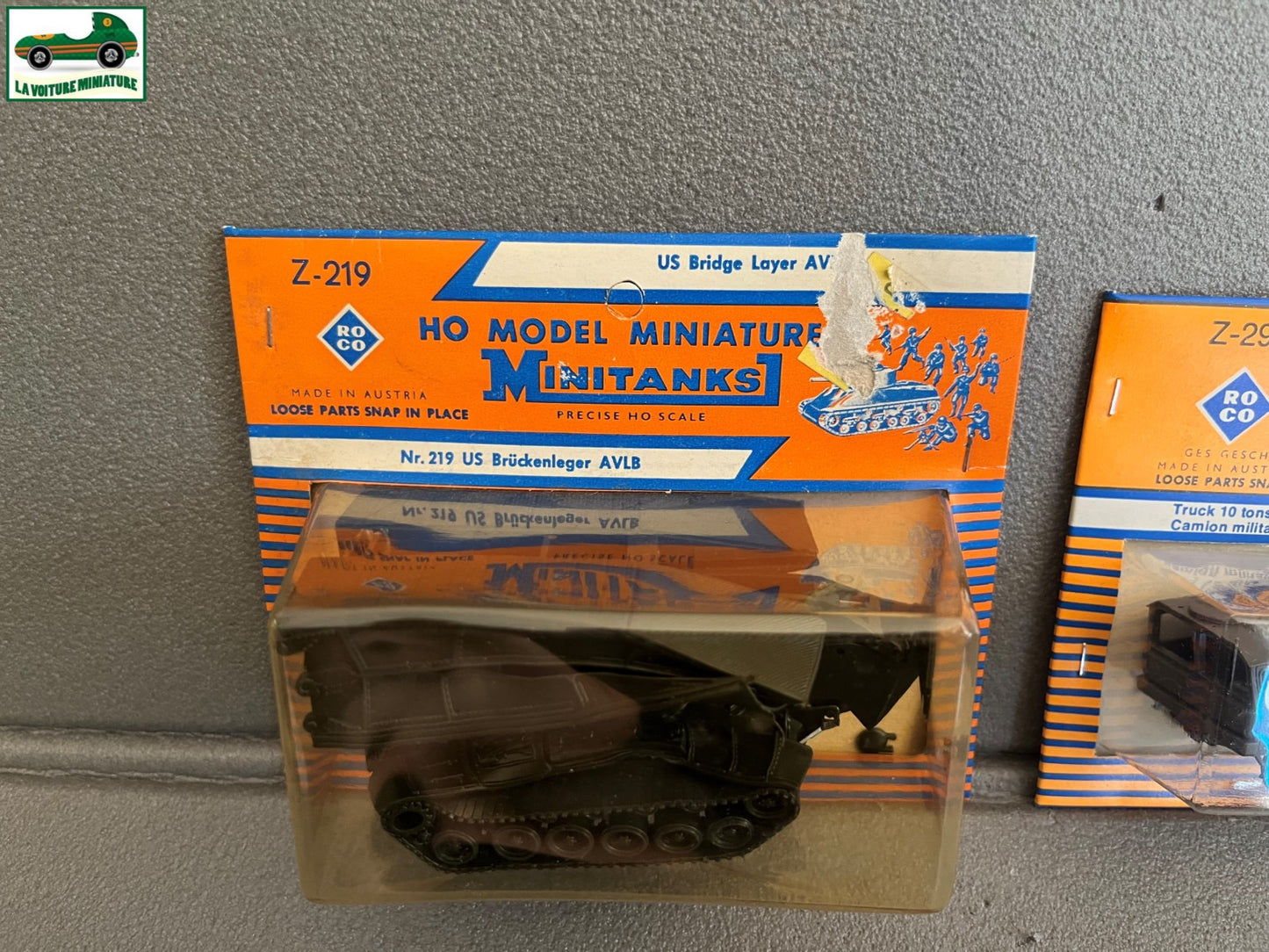 Miniature Engin Militaire Lot 2 Camion Char Roco Minitanks 1/87 HO Défauts HS