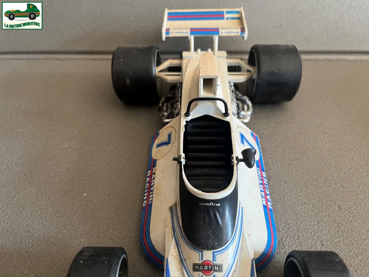 Ancienne Voiture Miniature Brabham BT44 Martini F1 Polistil Italy au 1/15