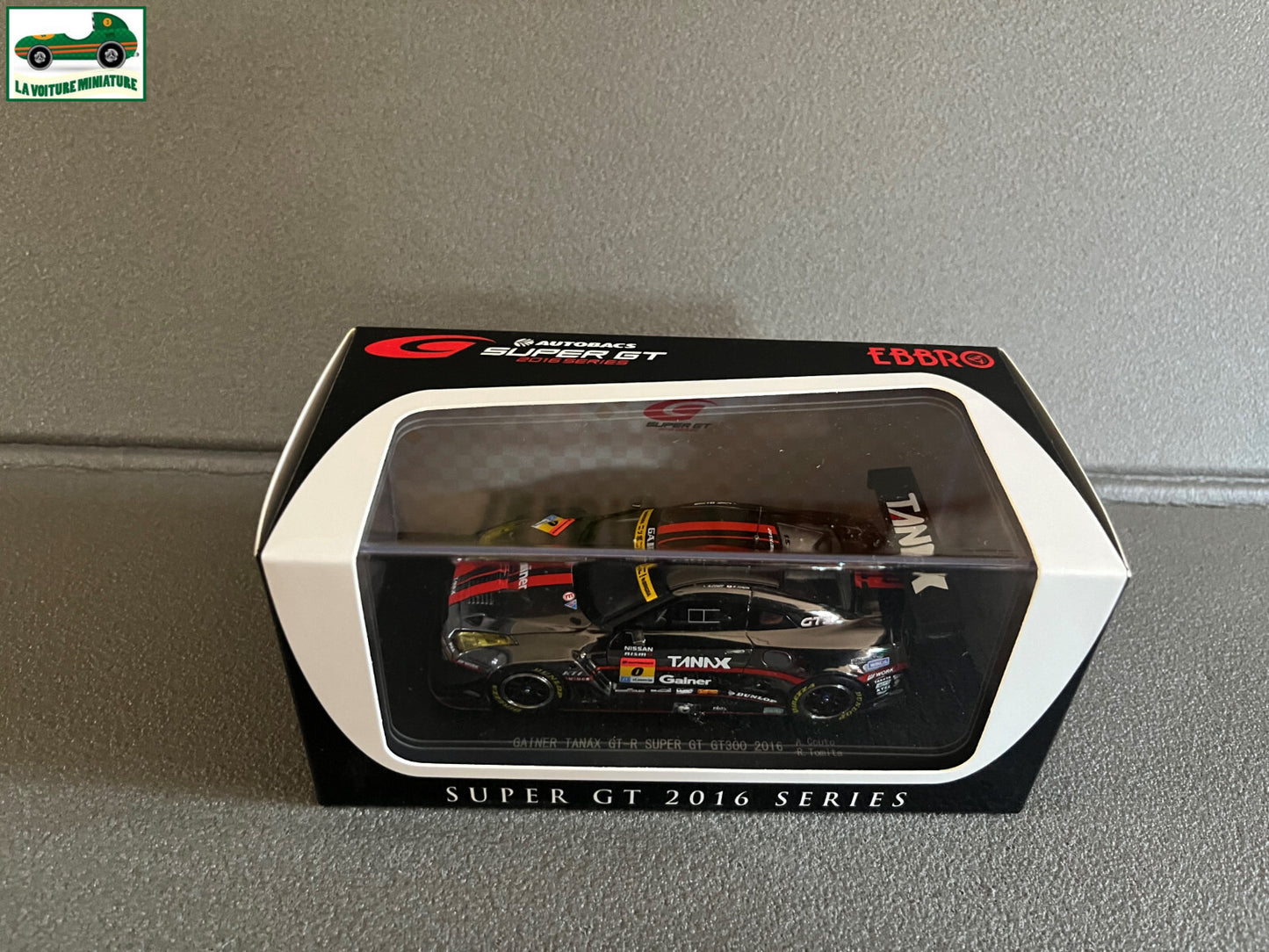 Voiture Miniature Gainer Tanax GT-R Super GT GT300 2016 Ebbro au 1/43