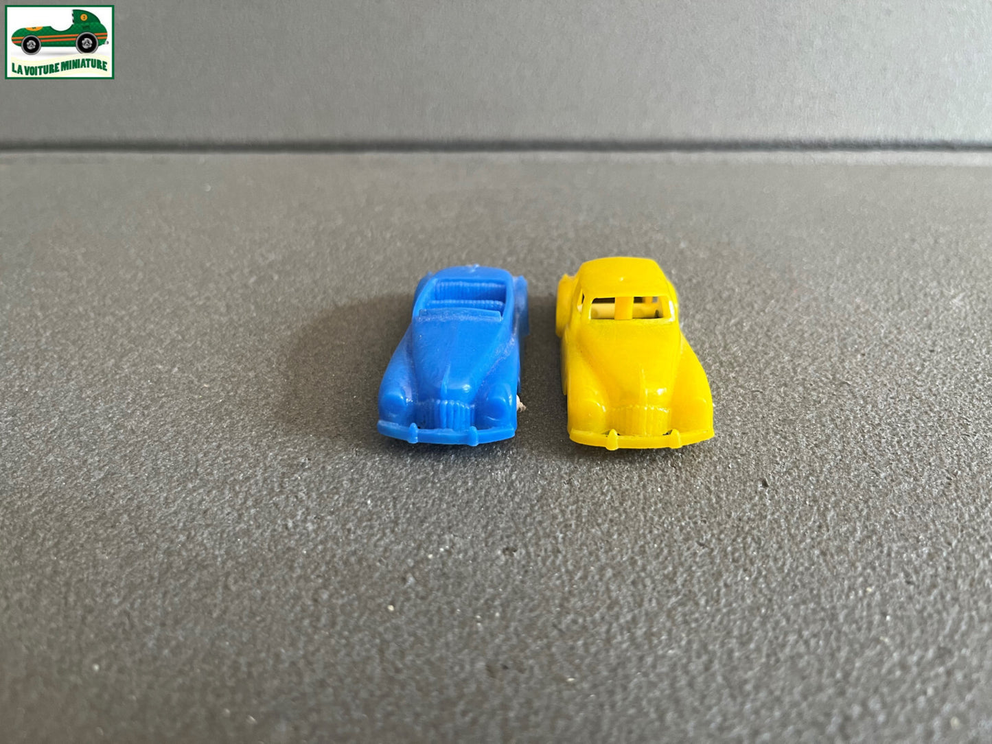 Ancienne Miniature Voiture Lot de 2 Premiere Serie Plastique Norev 1950 1/66