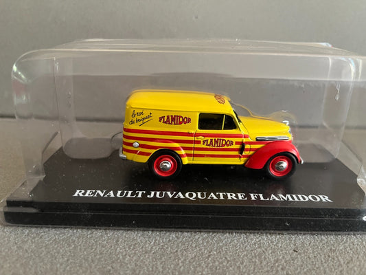 Voiture miniature Renault Juvaquatre Flamidor Auto Plus Hachette 1/43