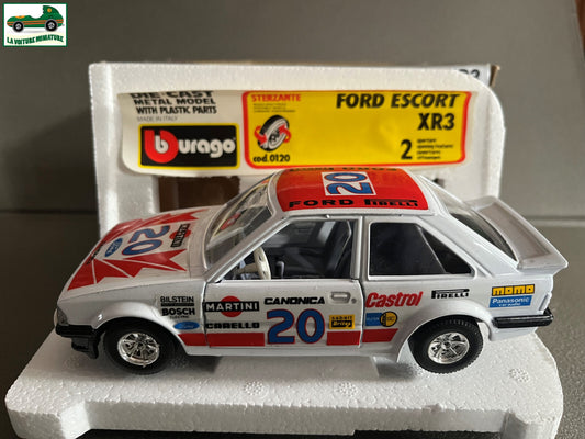 Ancienne Voiture miniature Ford Escort XR3 cod. 0120 Burago au 1/24