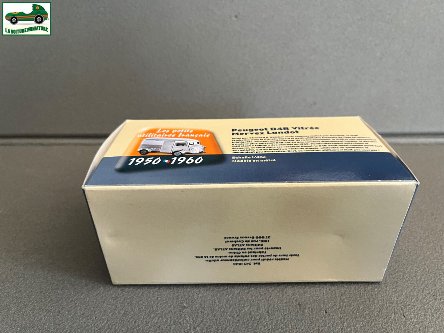 Voiture Miniature Utilitaire Peugeot D4B Vitrée Mervex Landot Atlas Eligor 1/43