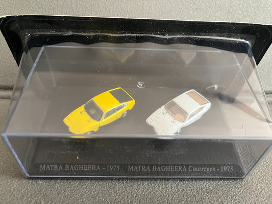 Voiture Miniature Duo Matra Bagheera 1975 Courrèges Universal Hobbies 1/87 HO