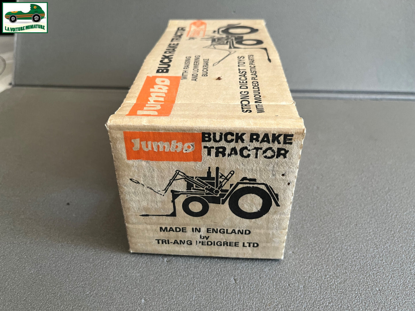 Ancienne Miniature Tracteur Tugster Jumbo Buck Rake Tractor Tri-Ang Toys England