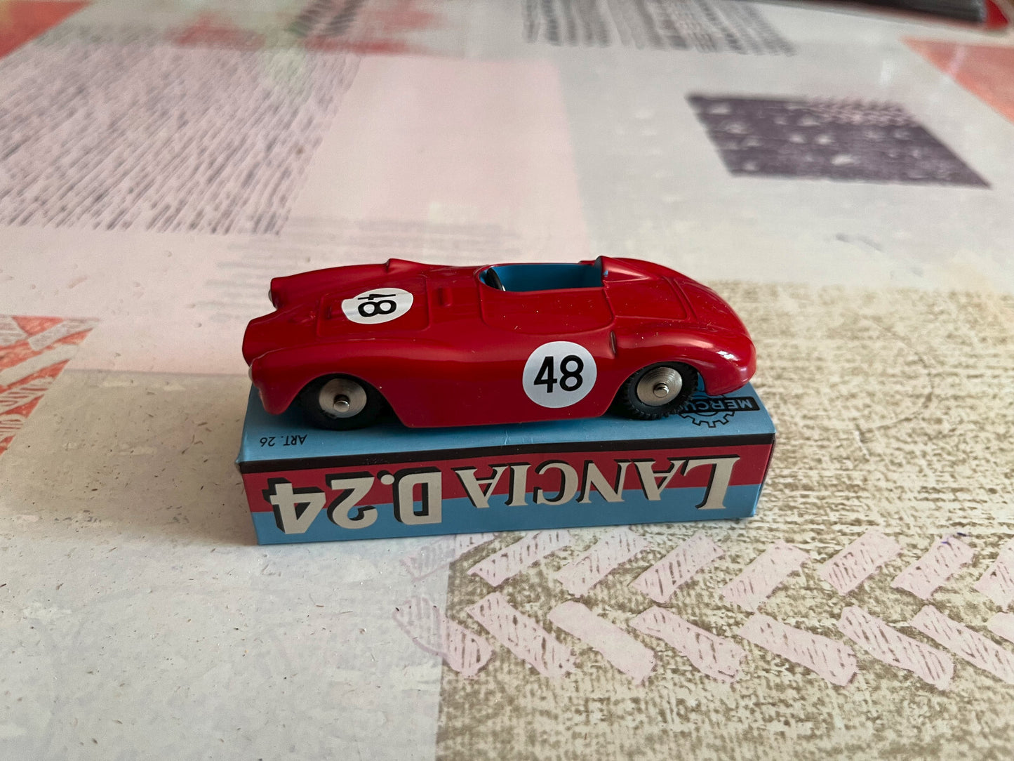 Voiture miniature Lancia D.24 D24 Mercury Hachette 1/48 1/43 Style Dinky Toys