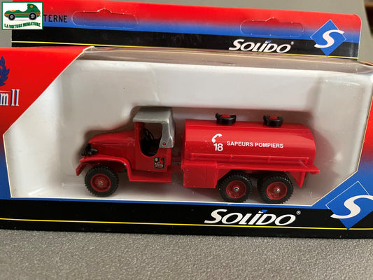 Voiture Miniature 3143 GMC Citerne Pompiers TonerGam II Solido au 1/50